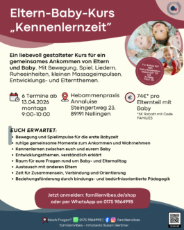 kennenlernzeit:familienVibes – Eltern-Baby-Kurs